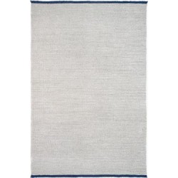 Tapis en pet gris à frange...